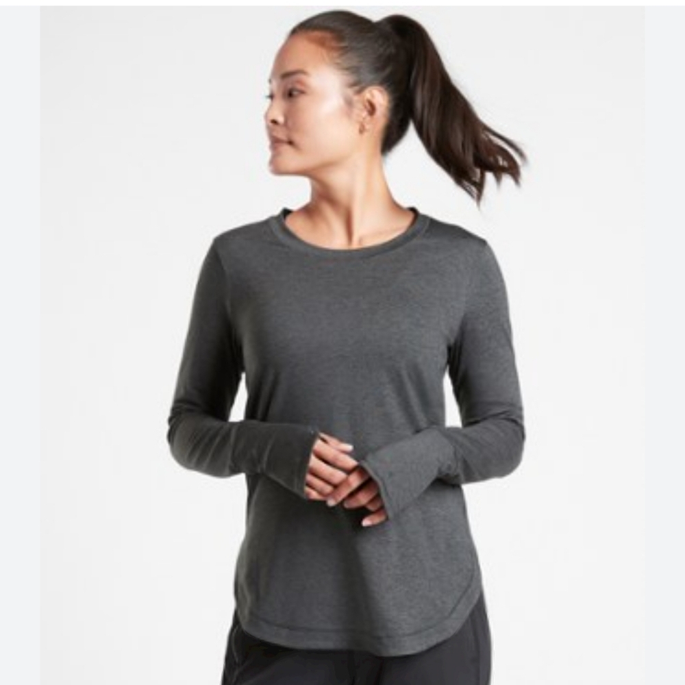Athleta Untempo Long Sleeve Top, Size Medium